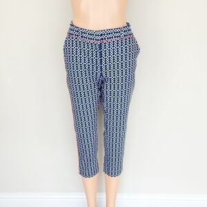 Crown & Ivy Blue Multi Color Cropped Pants